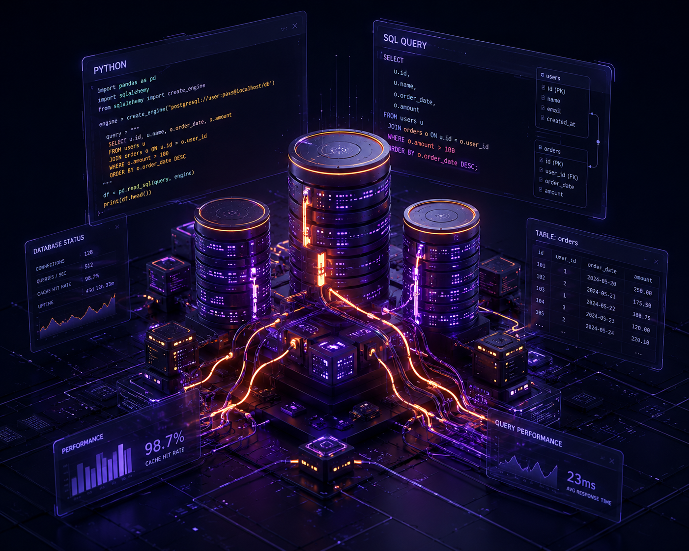 Data Engineering Database SQL Python Backend KavaBD